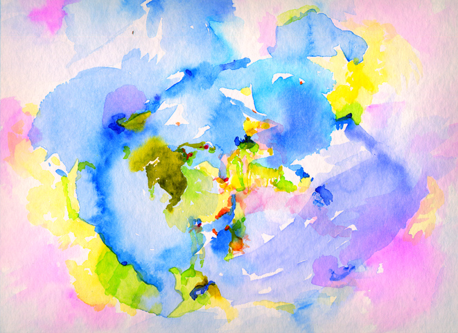 Kirsten K&ouml;tter: All, 22.02.2005, Aquarell, 30 &times; 40 cm (Detail / Ausschnitt)