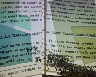 Kunst als Architektur einer freien Gesellschaft, 23.11.-14.12.2014, Kunstfabrik Darmstadt, ehemaliger Bahnhof Wixhausen von Kirsten K&ouml;tter