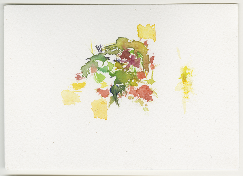 2020-05-01_fischteich, watercolour, 12 &times; 17 cm (Kirsten Kötter)